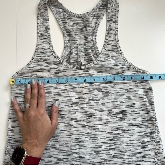 Lululemon Salute the Sun Singlet II Tiger Space Dye Black White Racerback Tank - Picture 7 of 9